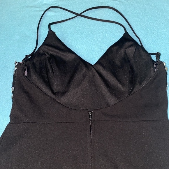 B. DARLIN jewel embellished formal prom evening fit to flare maxi size 11 / 12 - Picture 4 of 12